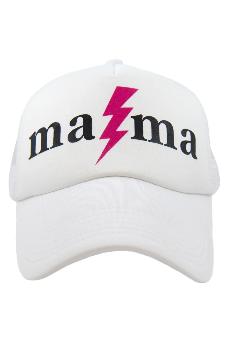 MAMA Lightning Bolt Foam Trucker Hat - Image 7