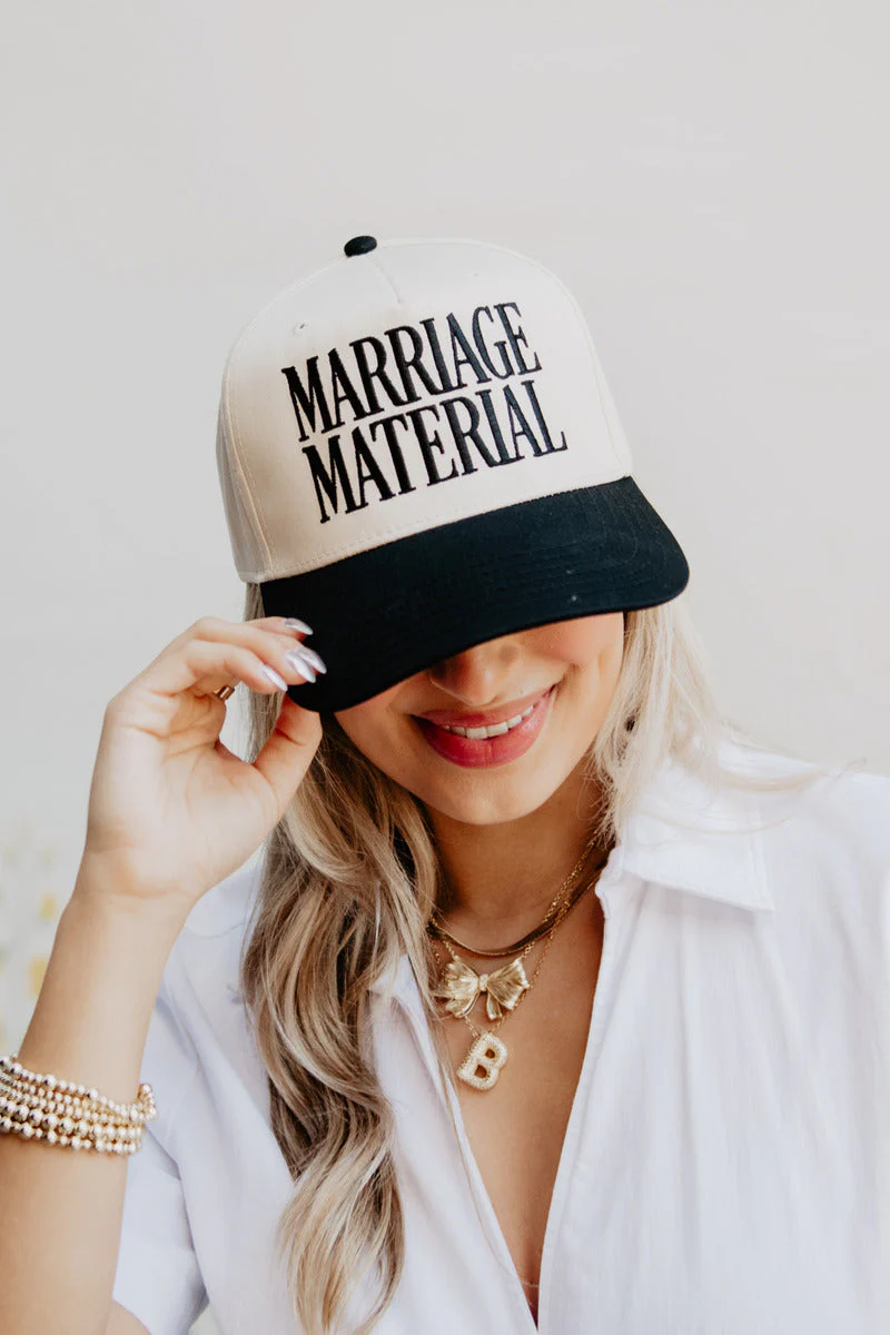 Marriage Material Two-Toned Retro Hat - Image 8