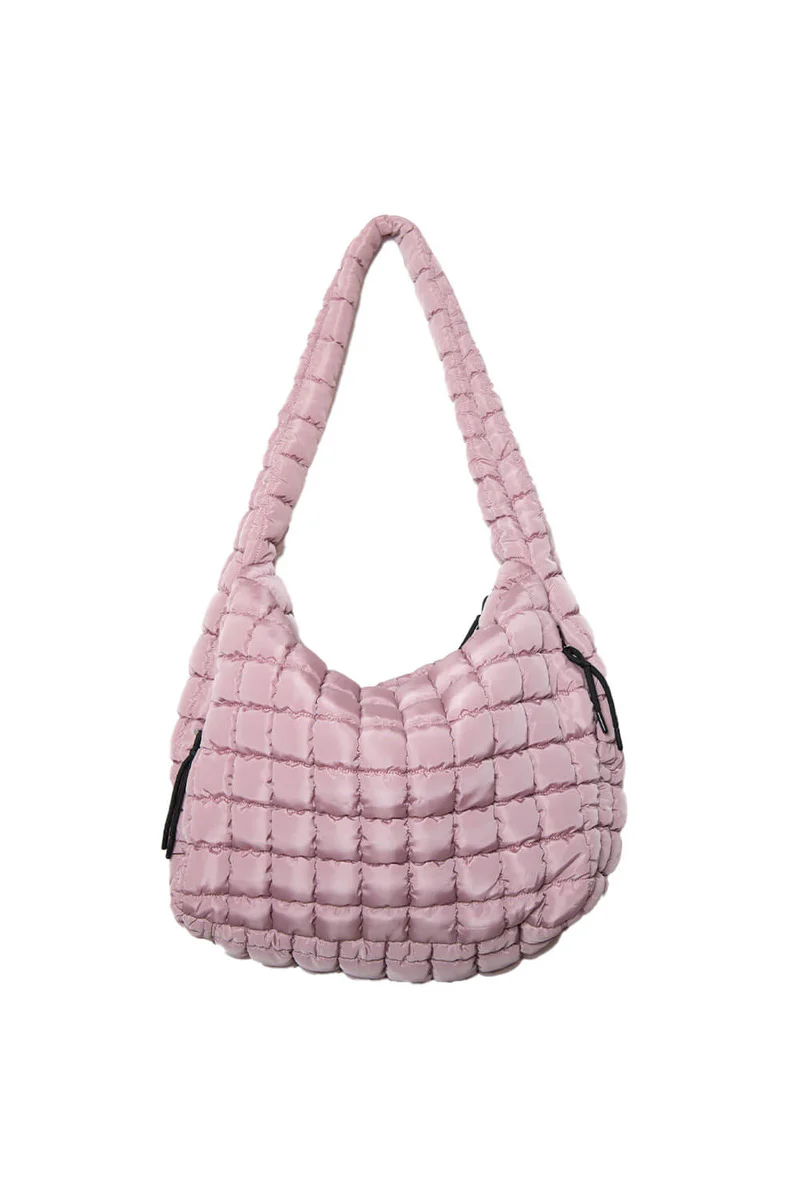 Mauve Hobo Tote Bag - Image 4