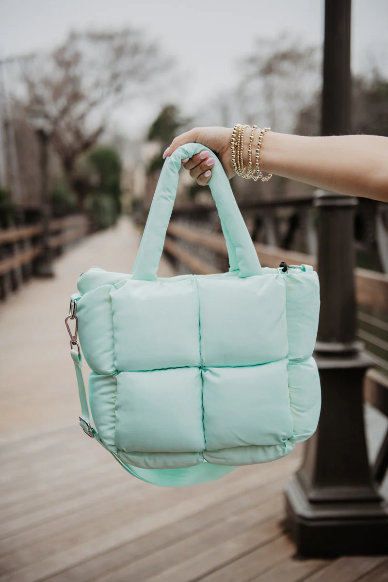 Mint Green Cute Mini Tote - Image 2