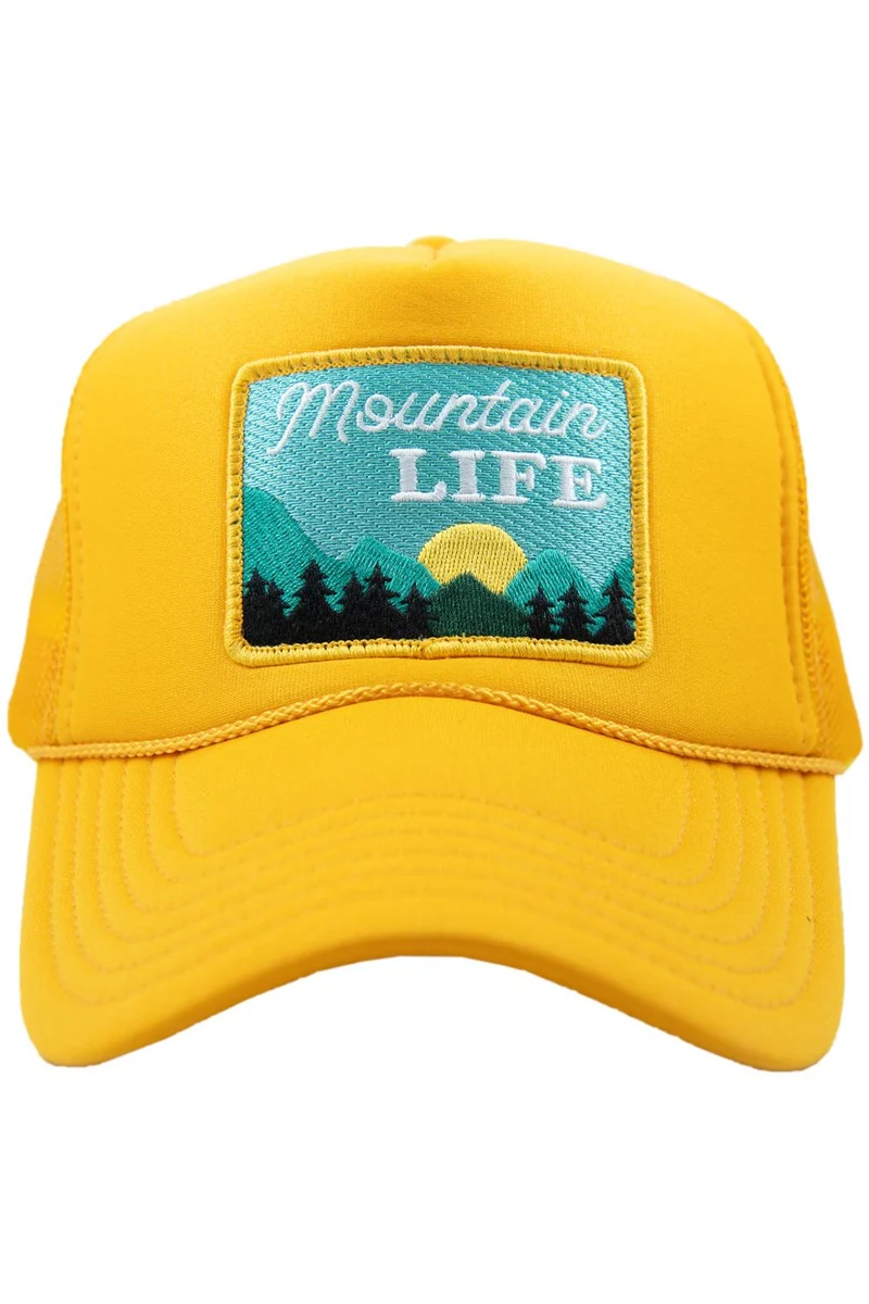Mountain Life Patch Foam Trucker Hat - Image 3