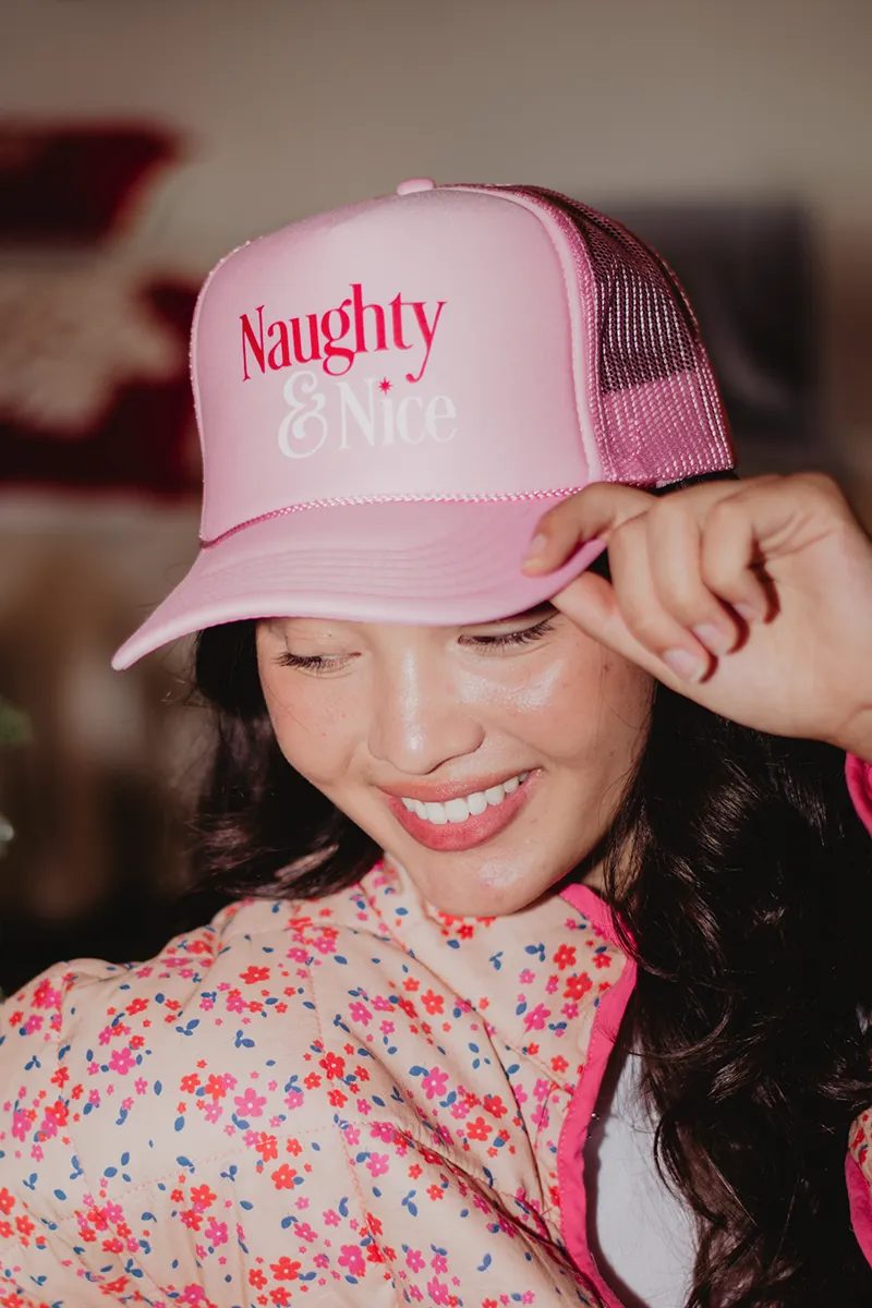 Naughty & Nice Foam Trucker Women's Hat