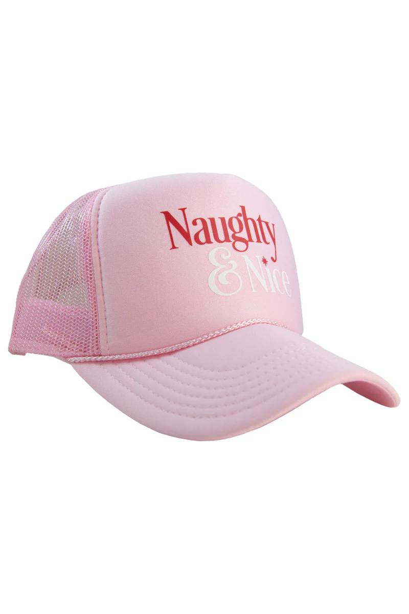 Naughty & Nice Foam Trucker Women's Hat - Image 10