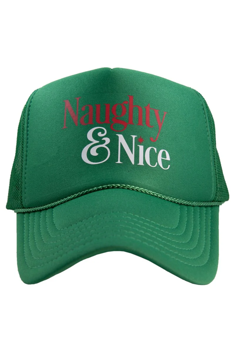 Naughty & Nice Foam Trucker Women's Hat - Image 7