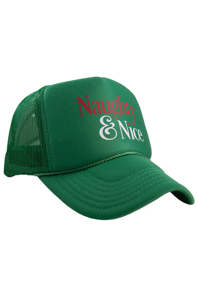 Naughty & Nice Foam Trucker Women's Hat - Image 8