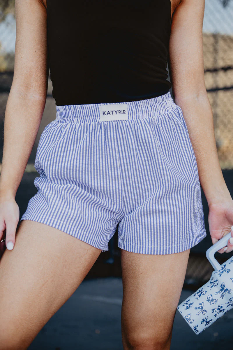 Navy Blue Striped Boxers - Image 2