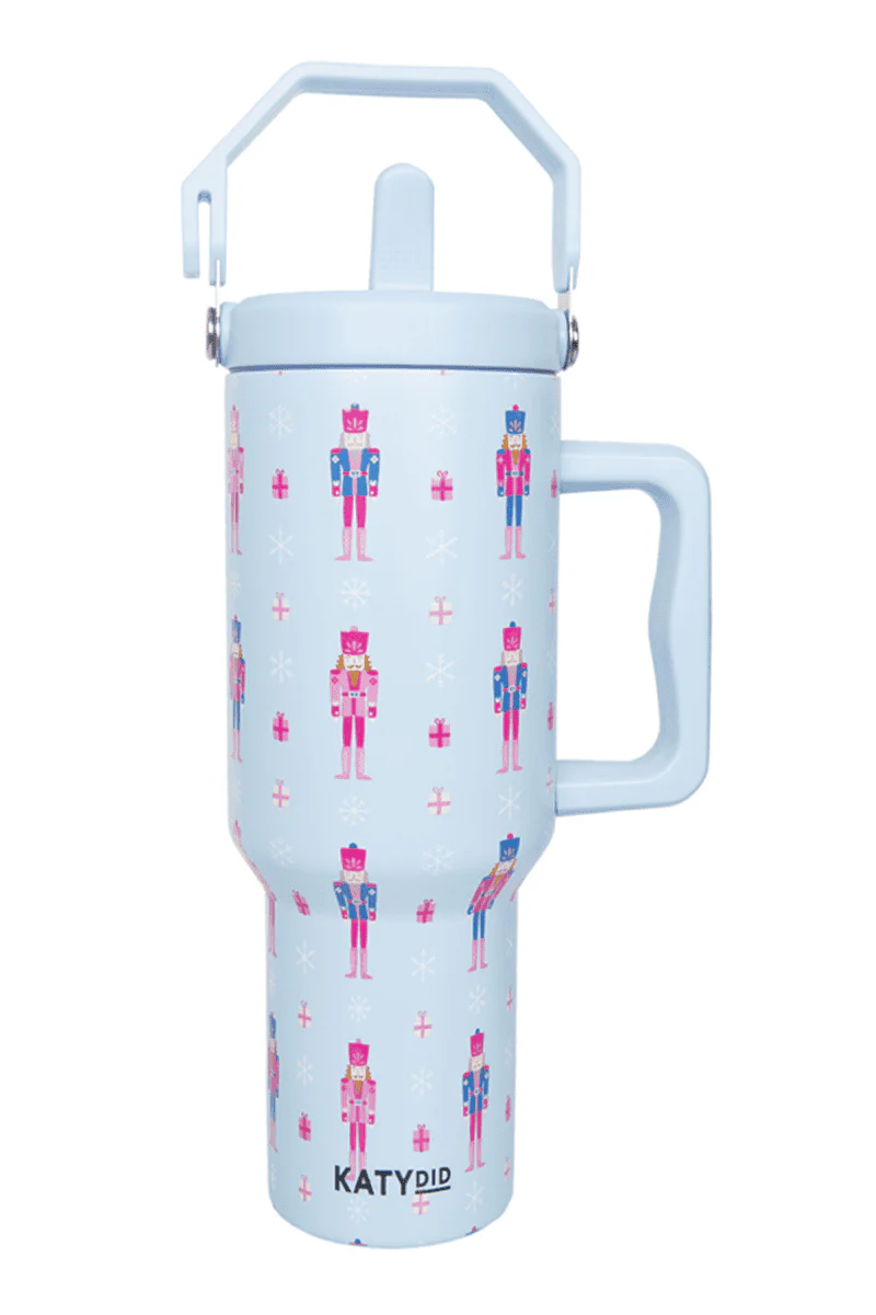 Nutcracker Light Blue 38 Oz Metal Tumbler - Image 4
