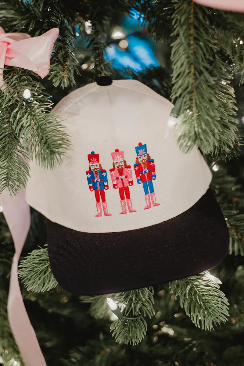 Nutcrackers Embroidered Two-Toned Hat - Image 6