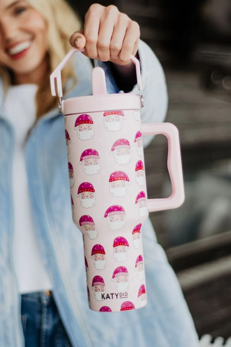 Pink Santas 38 Oz Tumbler - Image 3