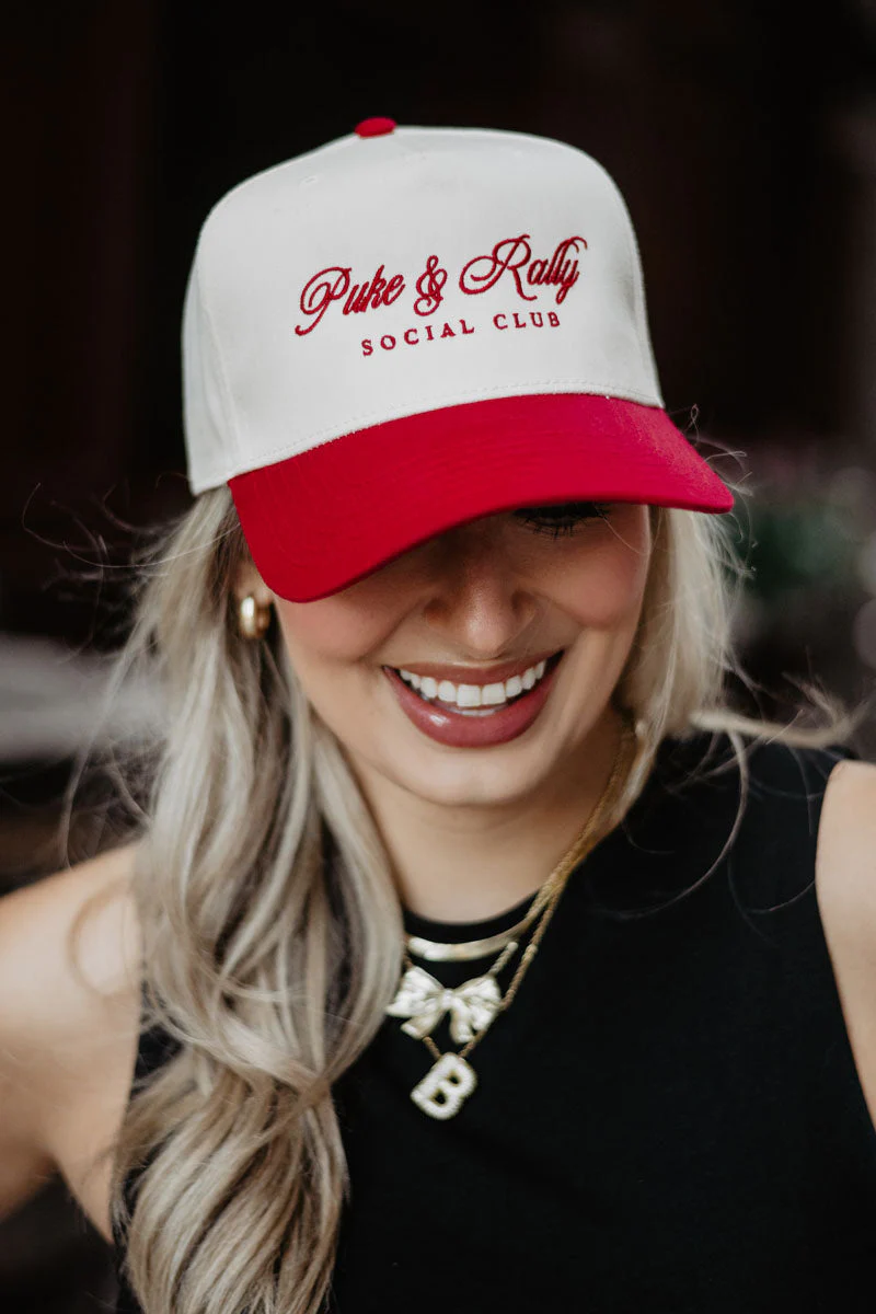 Puke & Rally Social Club Two-Toned Vintage Hat - Image 3