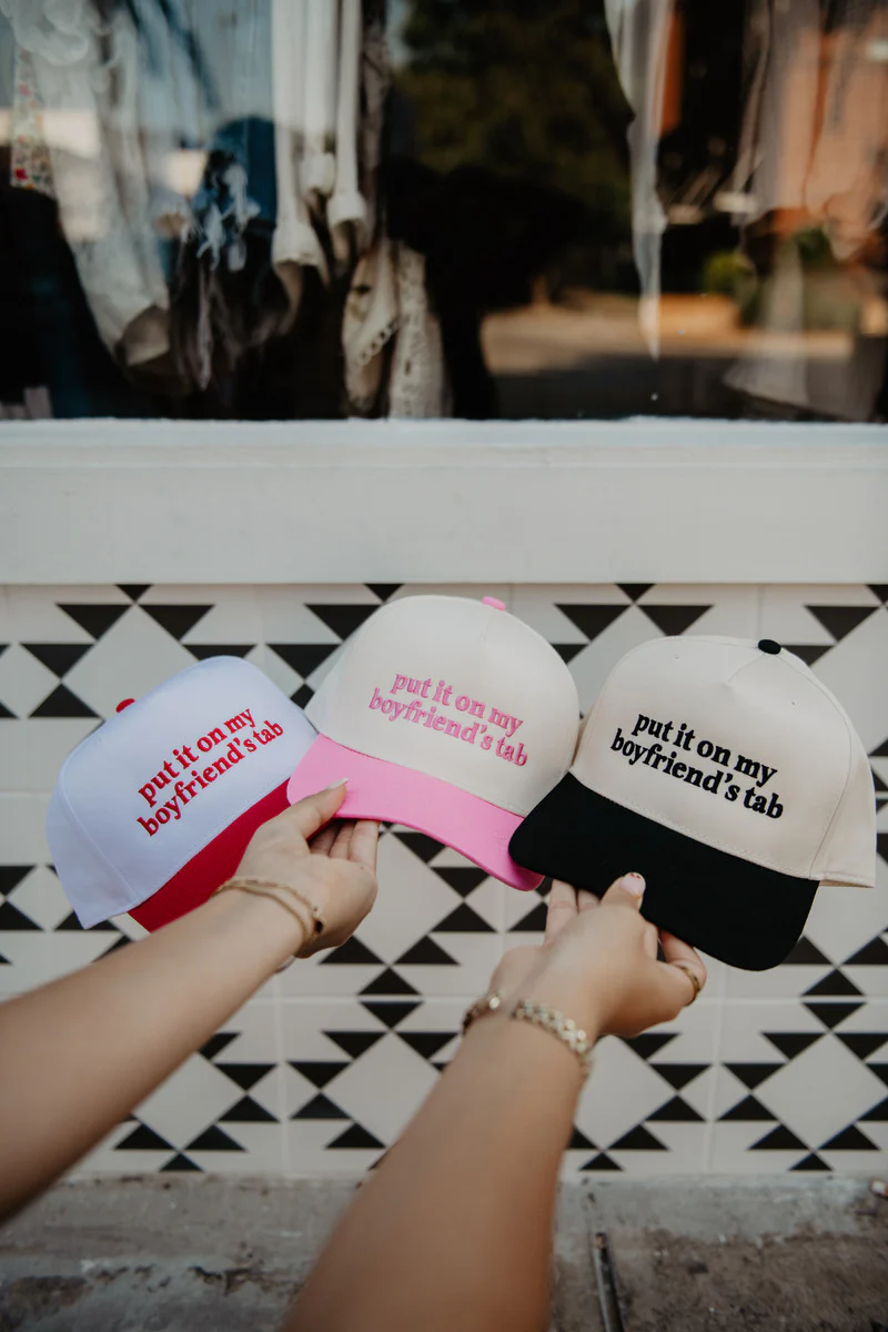 Put It On My Boyfriend's Tab Two-Toned Vintage Hat - Image 2