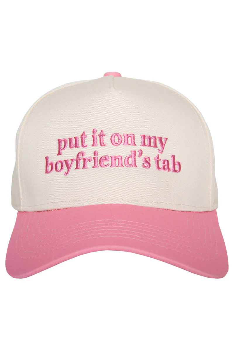 Put It On My Boyfriend's Tab Two-Toned Vintage Hat - Image 3