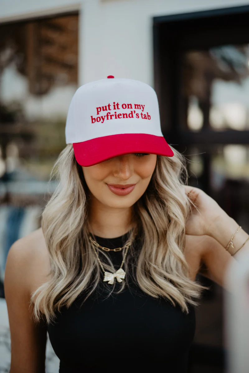 Put It On My Boyfriend's Tab Two-Toned Vintage Hat - Image 8