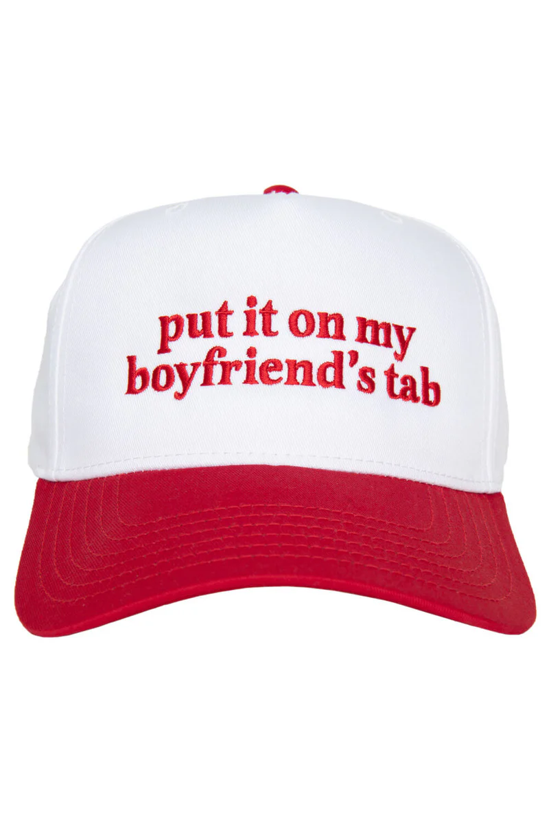 Put It On My Boyfriend's Tab Two-Toned Vintage Hat - Image 9