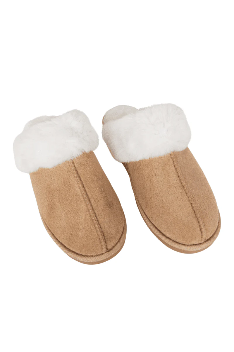 Sand Faux Fur Women's Slippers - Image 4
