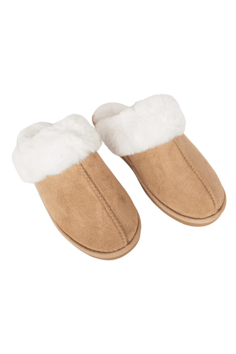 Sand Faux Fur Women's Slippers - Image 5