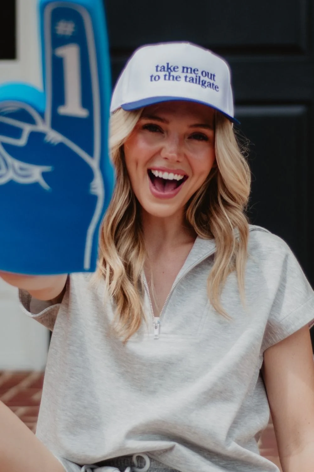 Take Me Out To The Tailgate Two-Toned Hat - Image 5