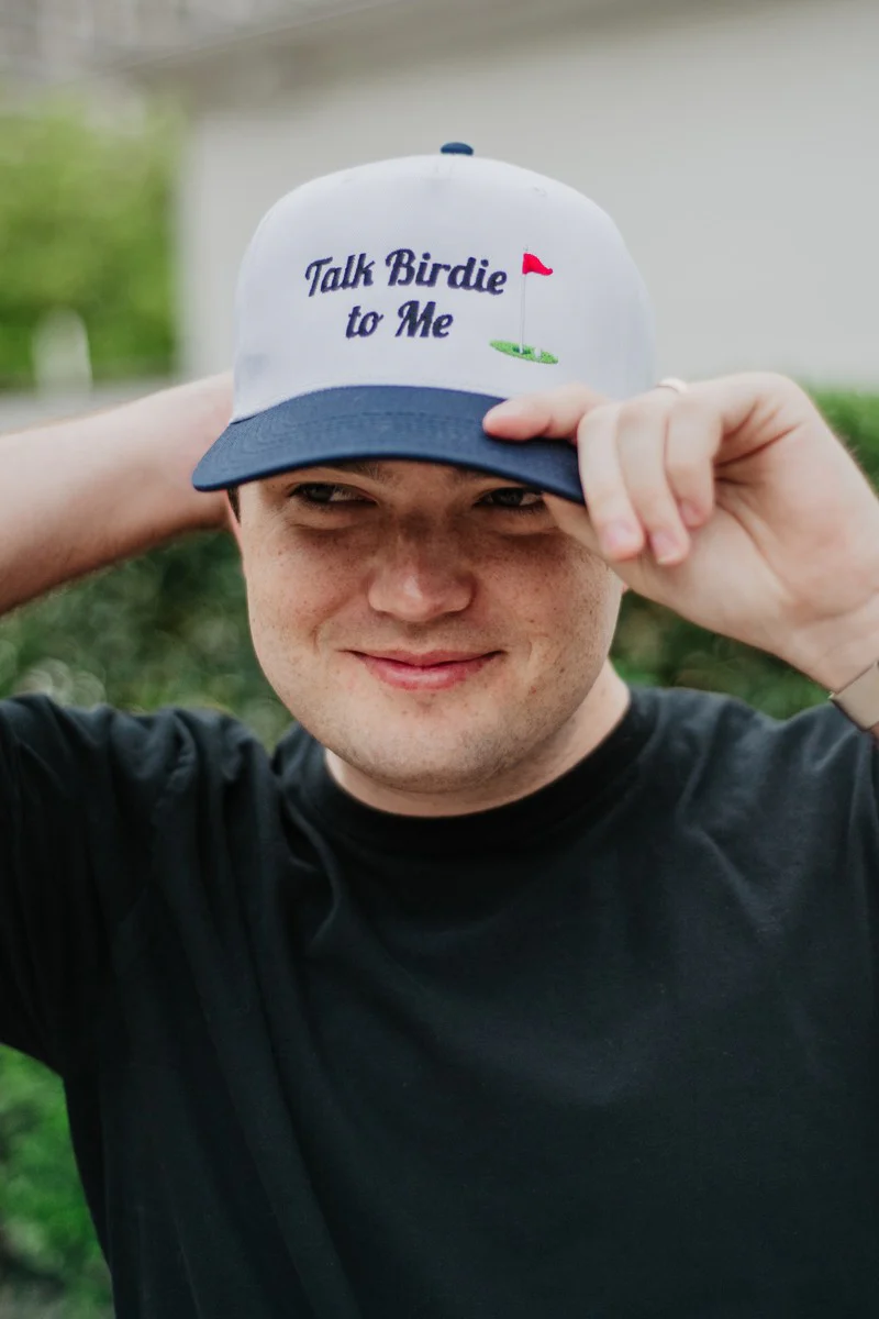 Talk Birdie To Me Men's Golf Vintage Hat - Image 3