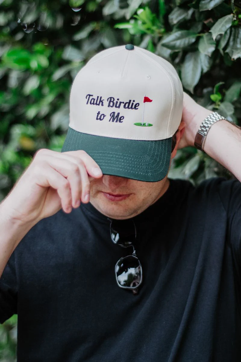Talk Birdie To Me Men's Golf Vintage Hat - Image 4