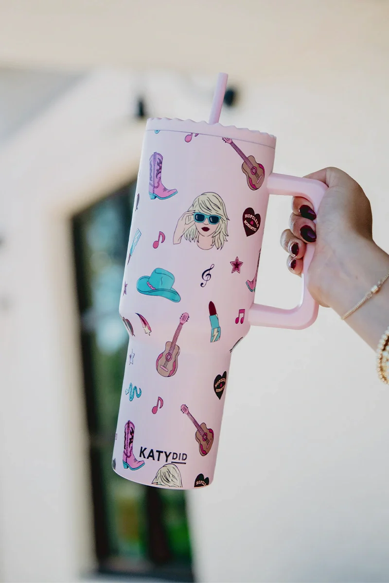 Music Girl Icons Drink Tumbler - Image 4