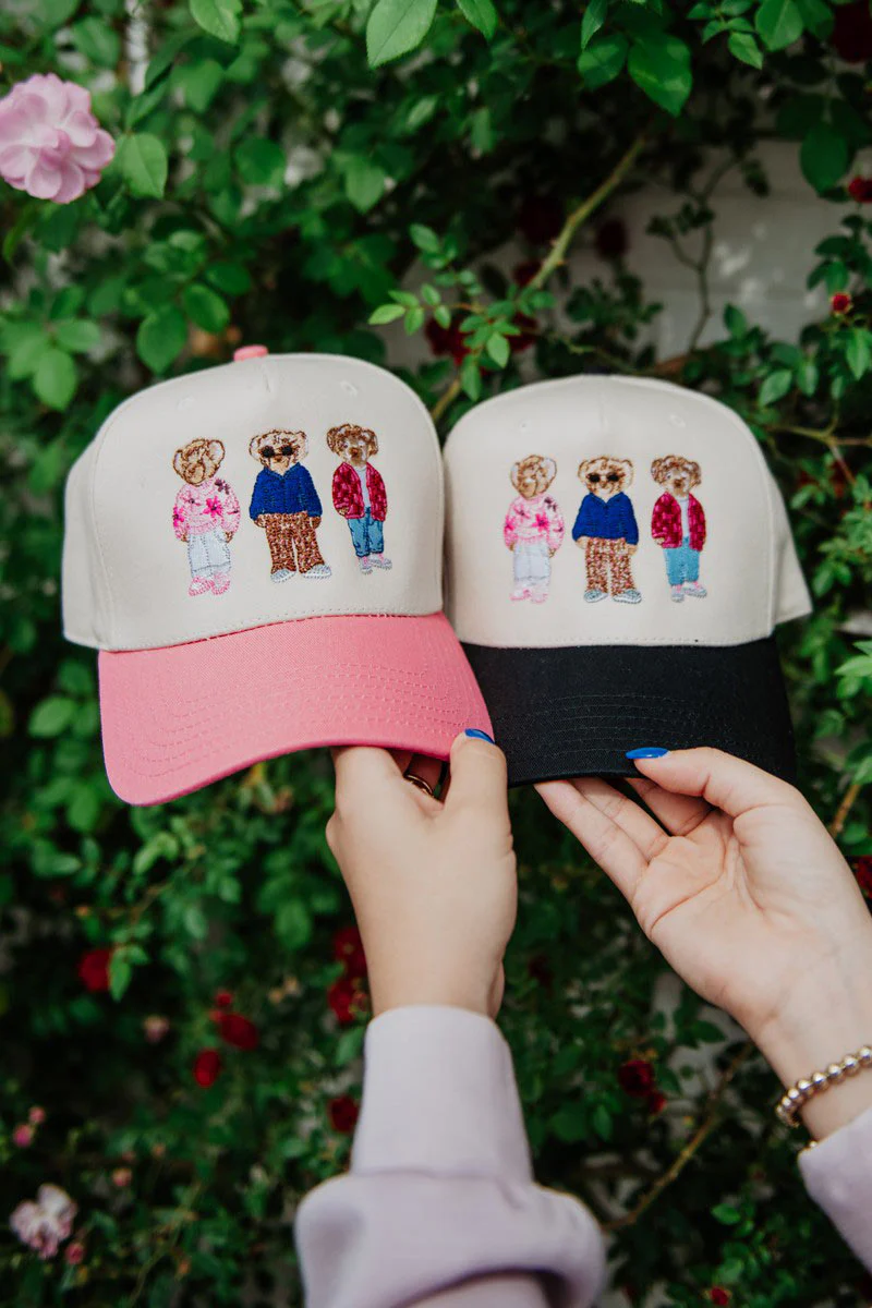 Teddy Bears Vintage Trucker Hat - Image 2