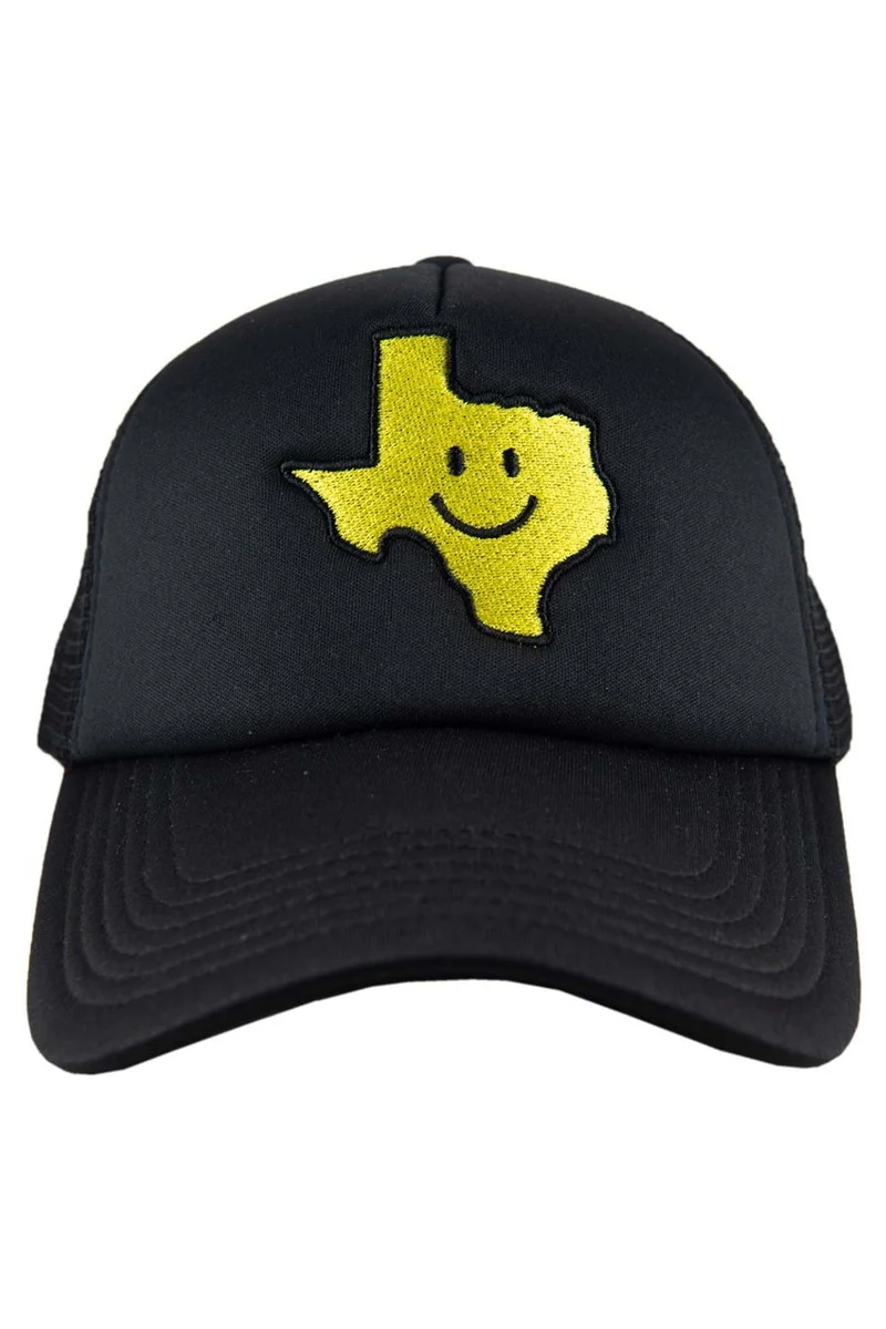Texas Shape Happy Face Foam Hat - Image 2