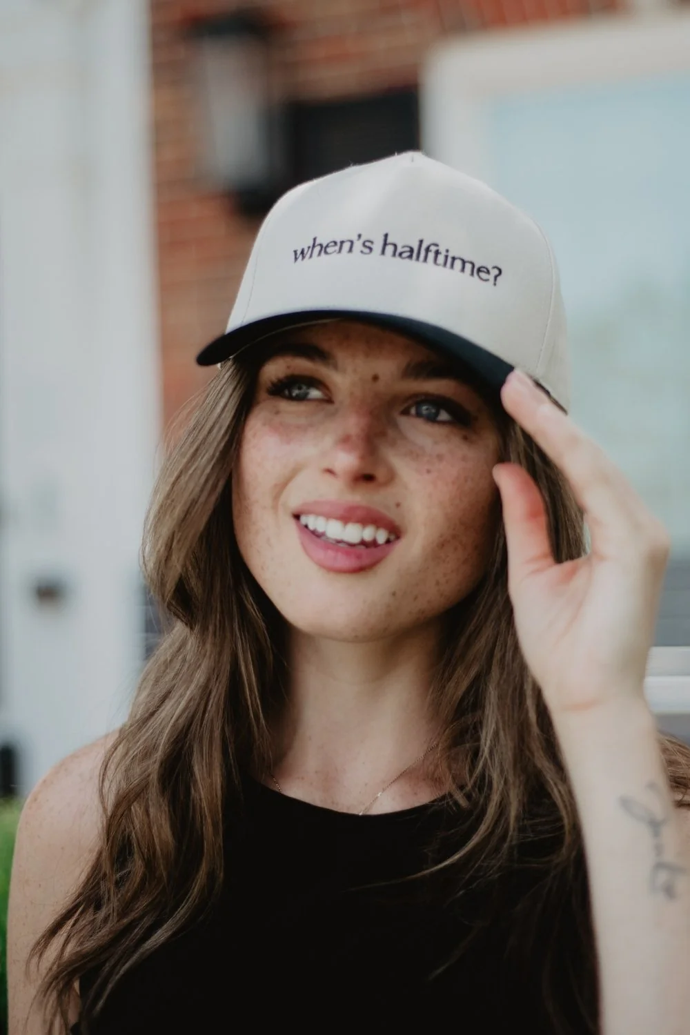 When's Halftime? Two-Toned Vintage Hat - Image 4
