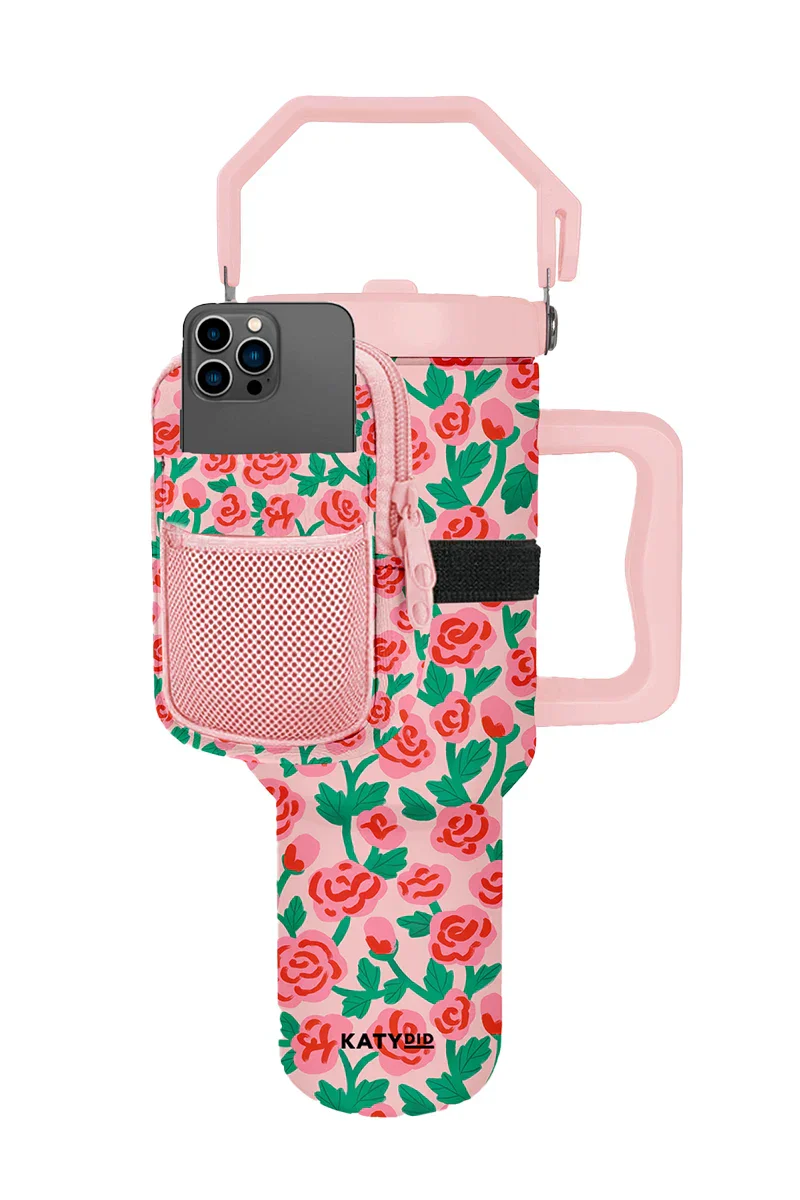 Whimsical Roses Tumbler Zipper Pouch - Image 2