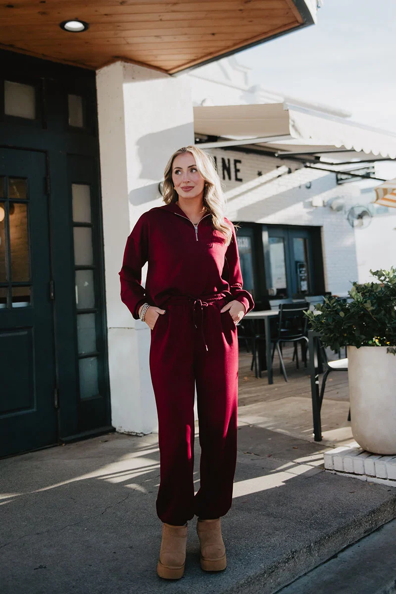 Wine Pants Two-Piece Set - Image 3