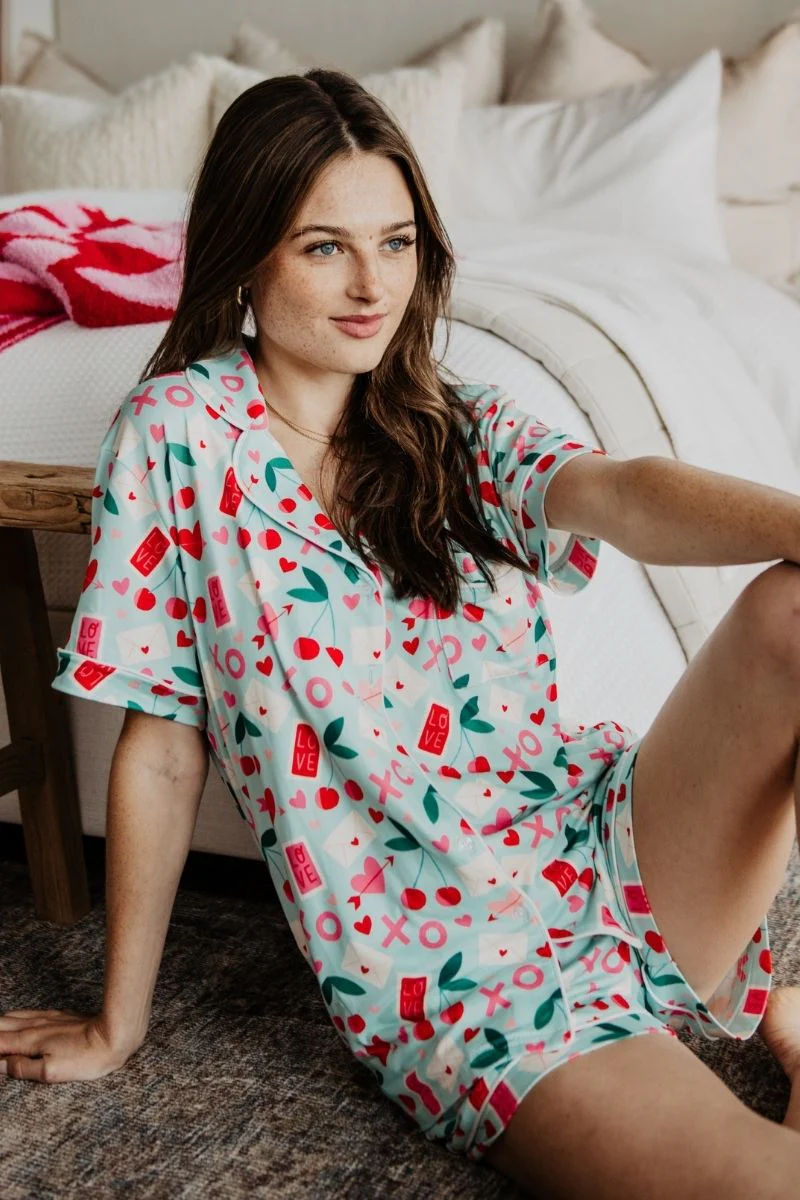 XO Cherries Valentine's Day Pajamas - Image 4