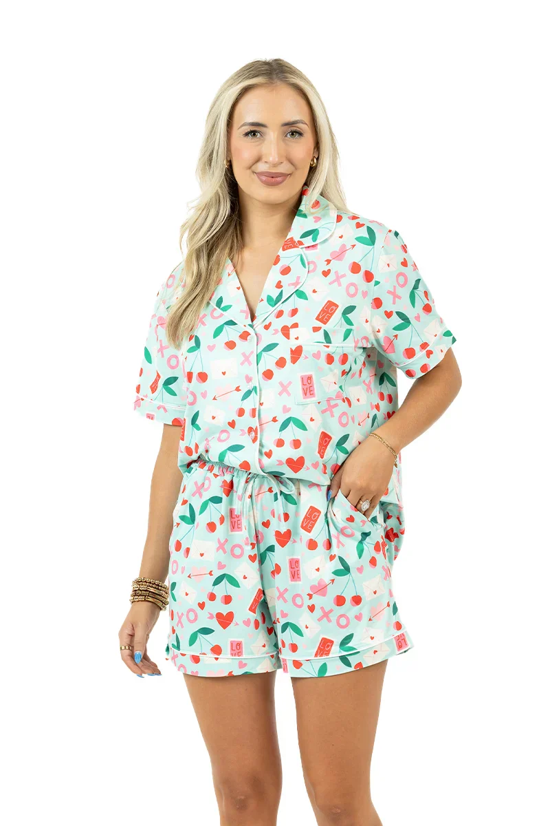 XO Cherries Valentine's Day Pajamas - Image 5