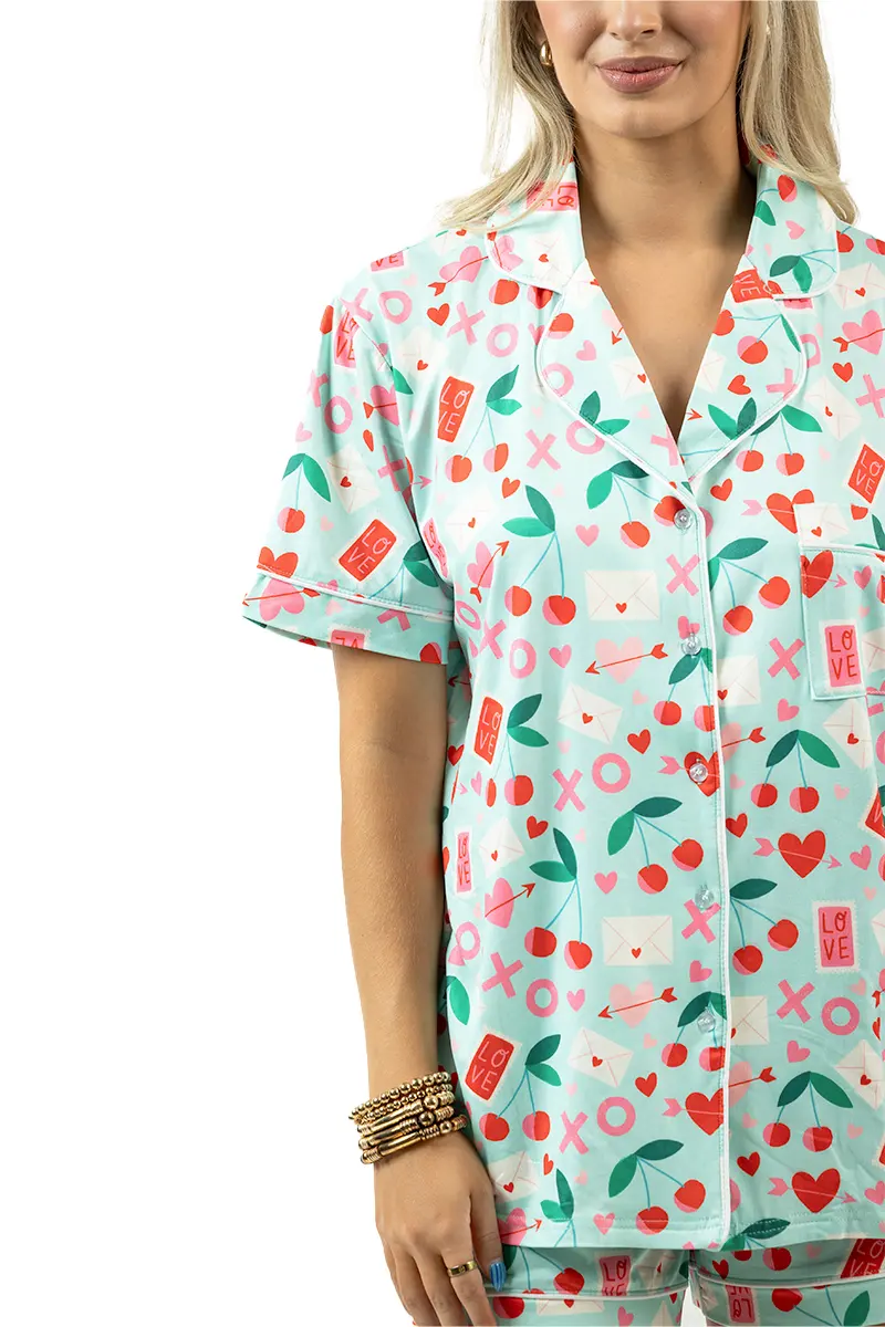 XO Cherries Valentine's Day Pajamas - Image 7