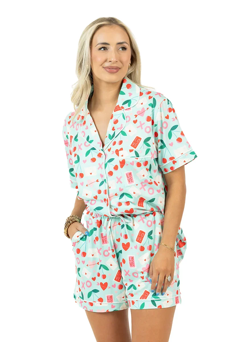 XO Cherries Valentine's Day Pajamas - Image 9