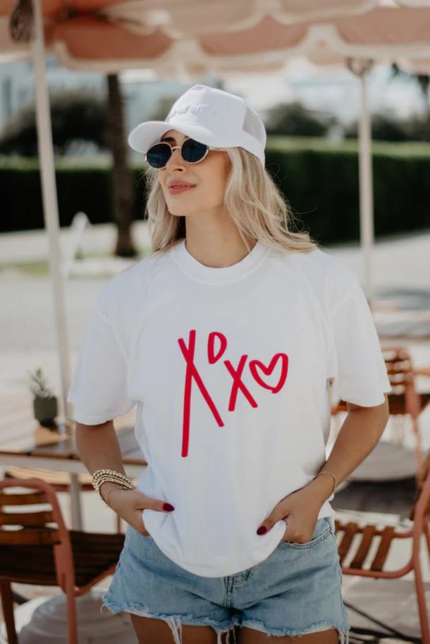 XOXO Heart Graphic Tees for Women - Image 2
