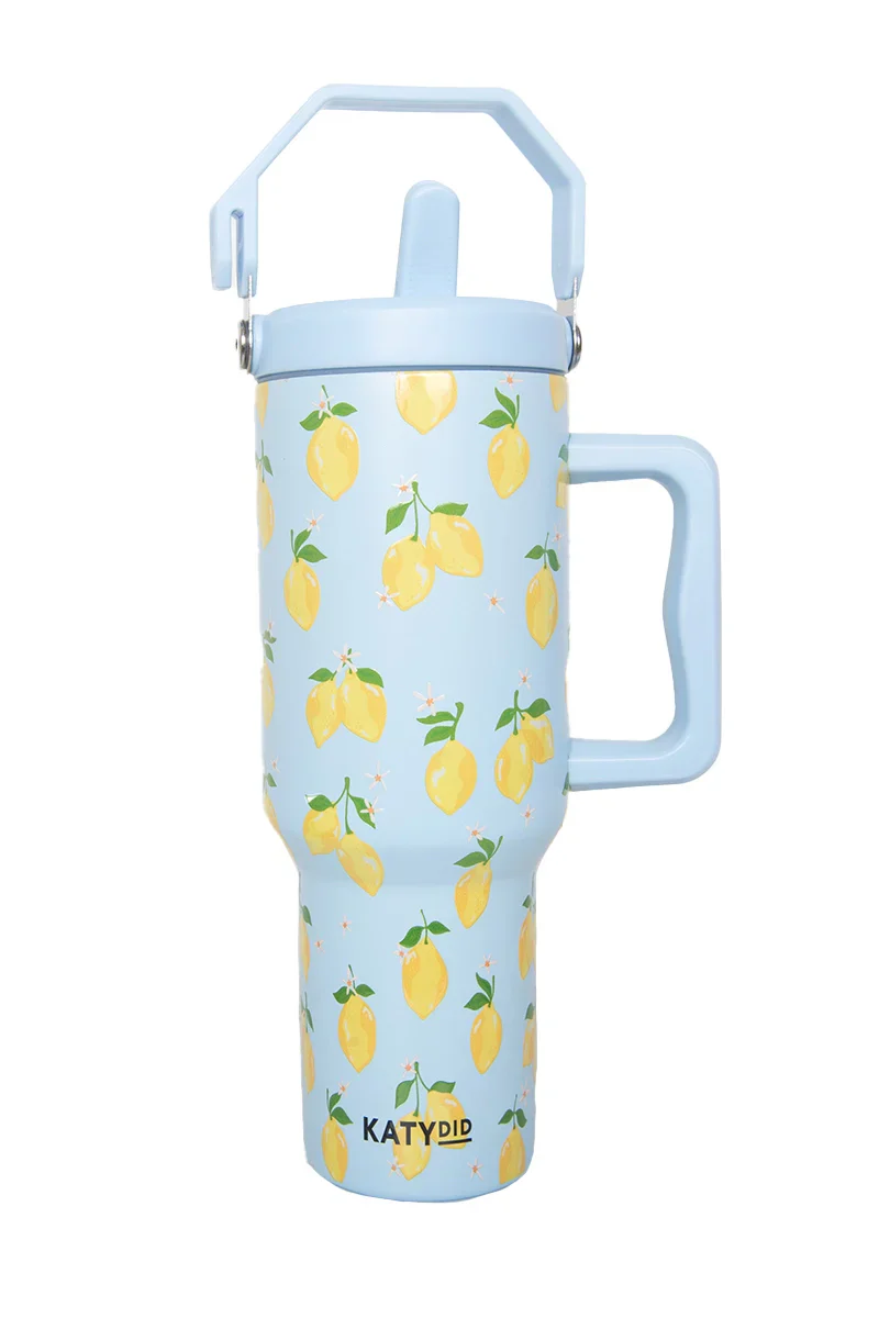 Zesty Lemons Drink Tumbler - Image 2