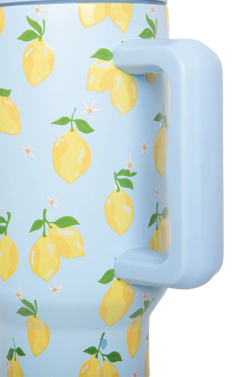 Zesty Lemons Drink Tumbler - Image 3