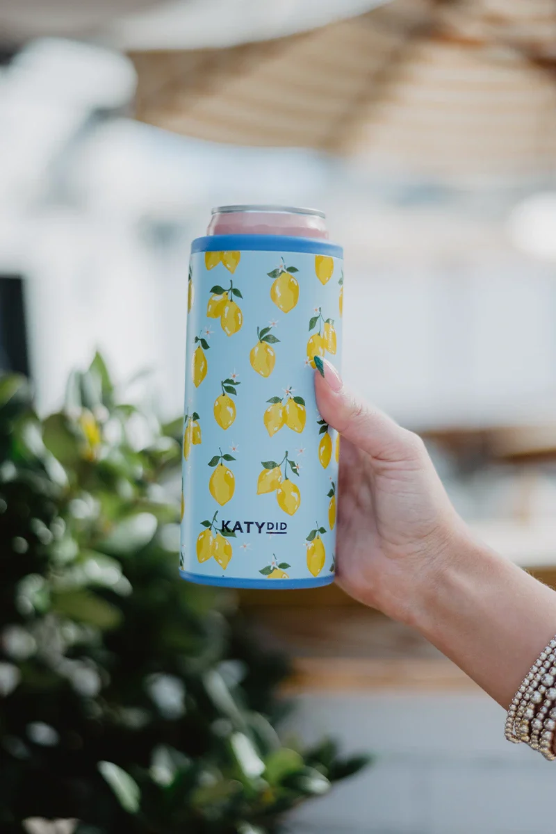 Zesty Lemons Slim Can Cooler
